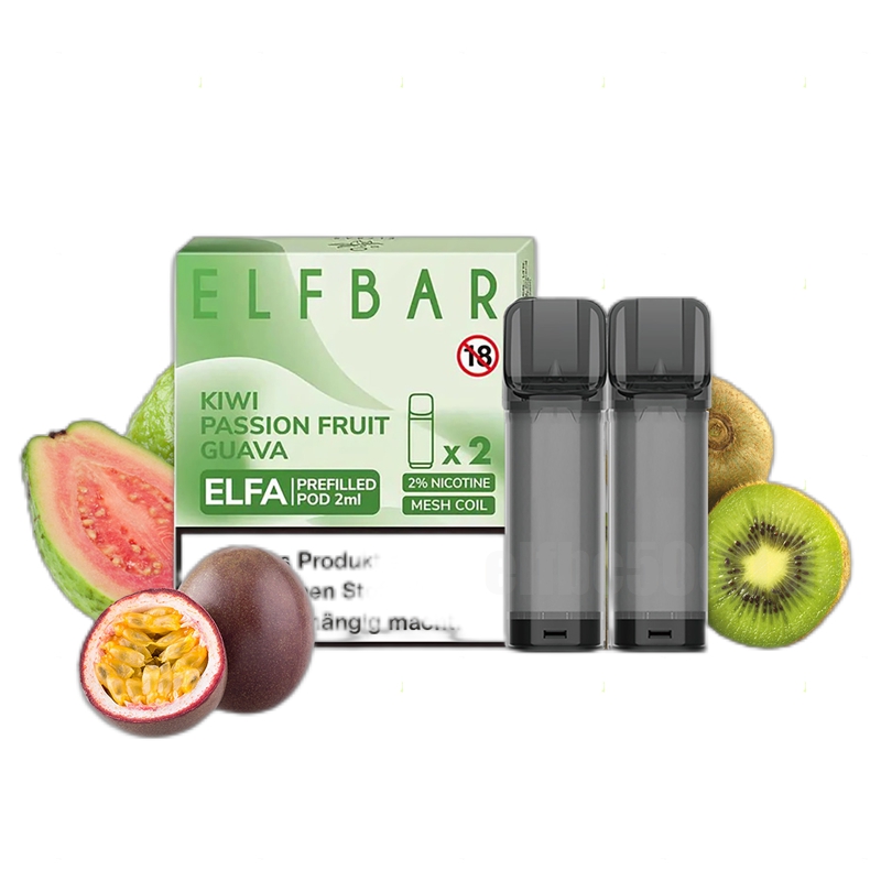 Elf Bar Elfa Prefilled Pod Z Ge Kiwi Passionfruit Guava Elfbar